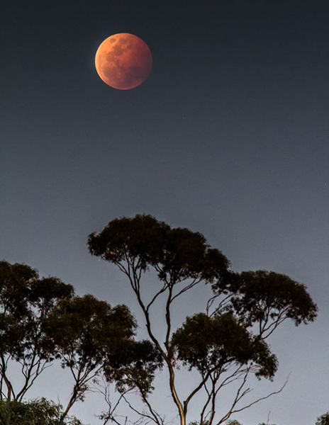 Moon over Kambalda, WA