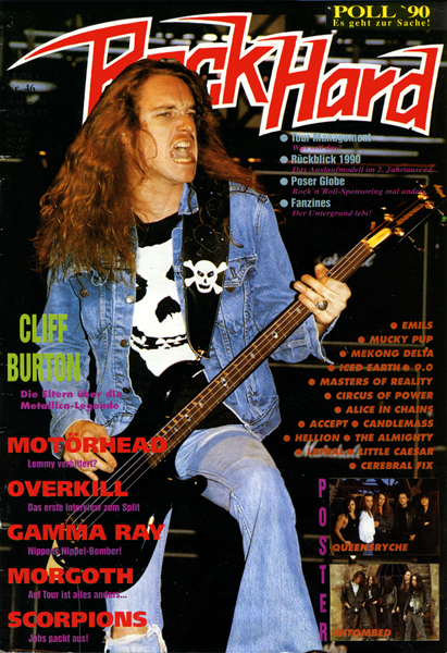 Cliff Burton/Metallica c Harald O./Artist Publications