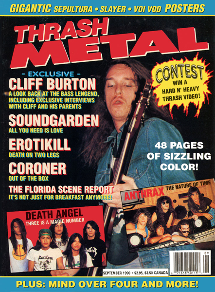 Cliff Burton/Metallica © Greg Hazard/Artist Publications