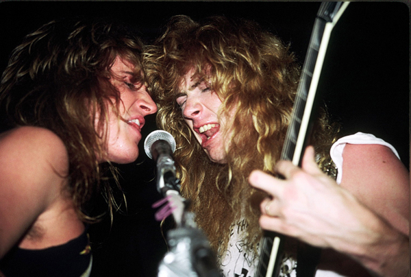 Dave Ellefson & Dave Mustaine/Megadeth c Rich Likong/Artist Publications