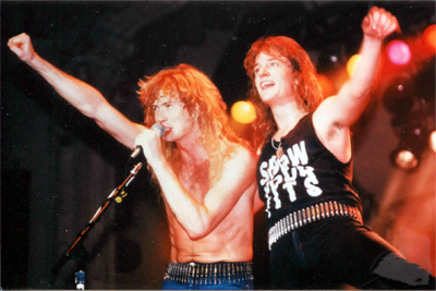 Dave Mustaine & Dave Ellefson/Megadeth c Ruby Michael/Artist Publications