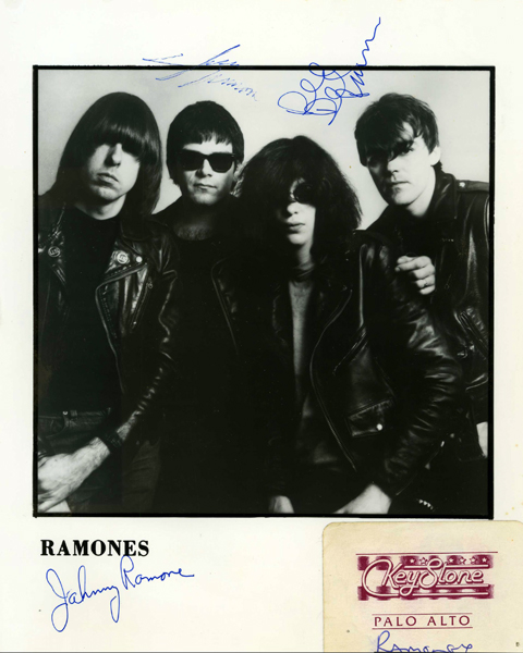 The Ramones autographed c Artist Publications